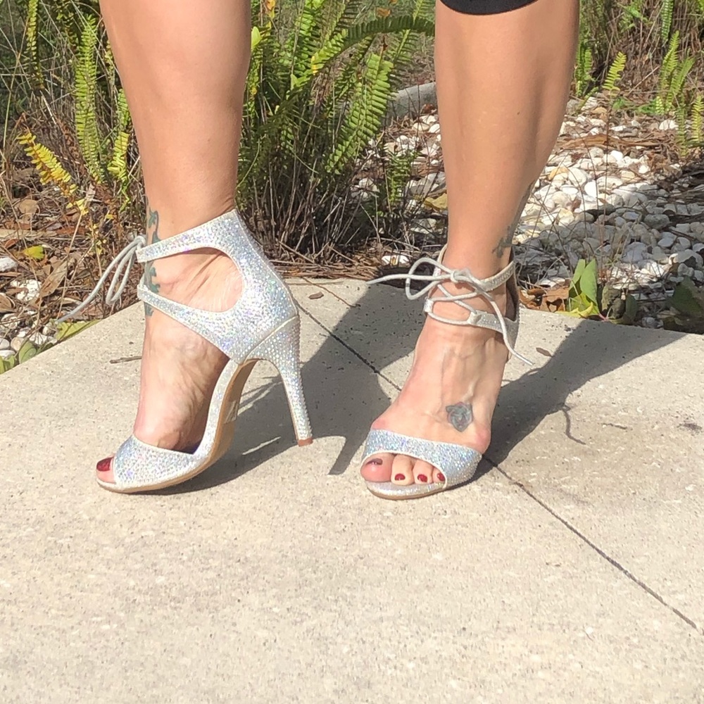 Sparkly Rhinestone high heels